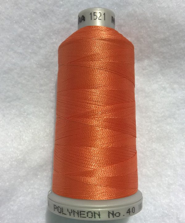 Ata de brodat polyneon Autumn Orange, finetea 40, con 1000 metri