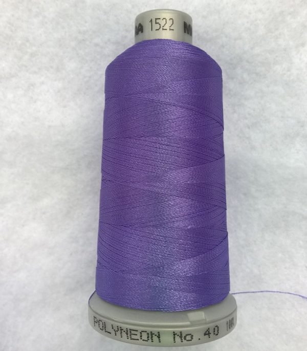 Ata de brodat polyneon Lavender Blue, finetea 40, con 1000 metri