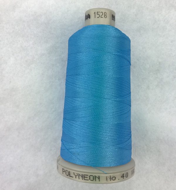 Ata de brodat polyneon Serene Sky, finetea 40, con 1000 metri