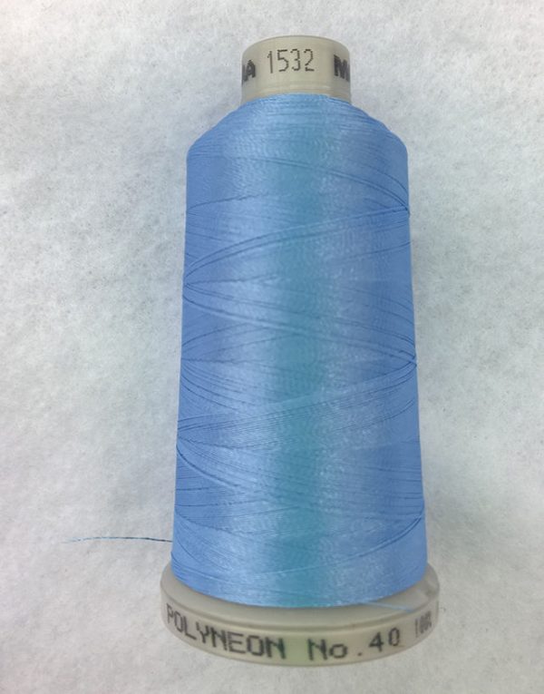 Ata de brodat polyneon Little Boy Blue, finetea 40, con 1000 metri