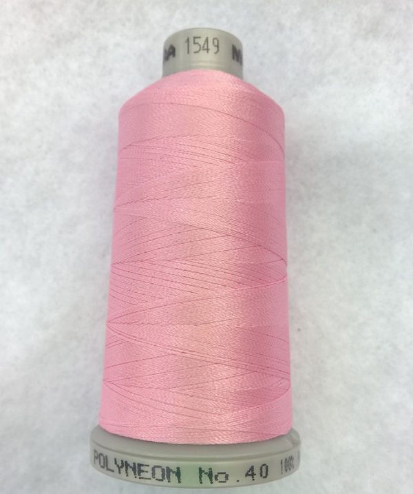 Ata de brodat polyneon Pink Sorbet, finetea 40, con 1000 metri