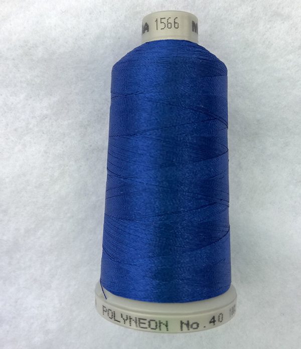 Ata de brodat polyneon Brilliant Blue, finetea 40, con 1000 metri