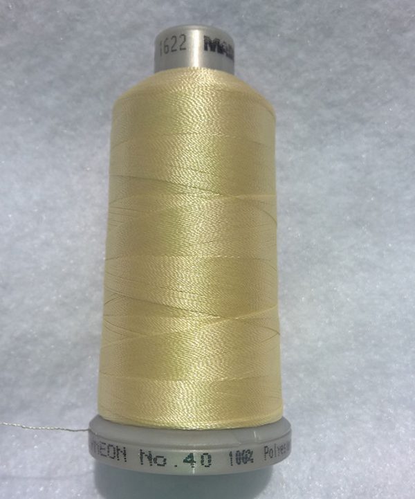 Ata de brodat polyneon Parchment, finetea 40, con 1000 metri
