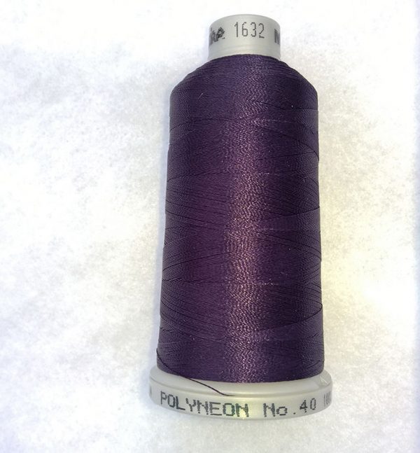 Ata de brodat polyneon Blackberry Purple, finetea 40, con 1000 metri
