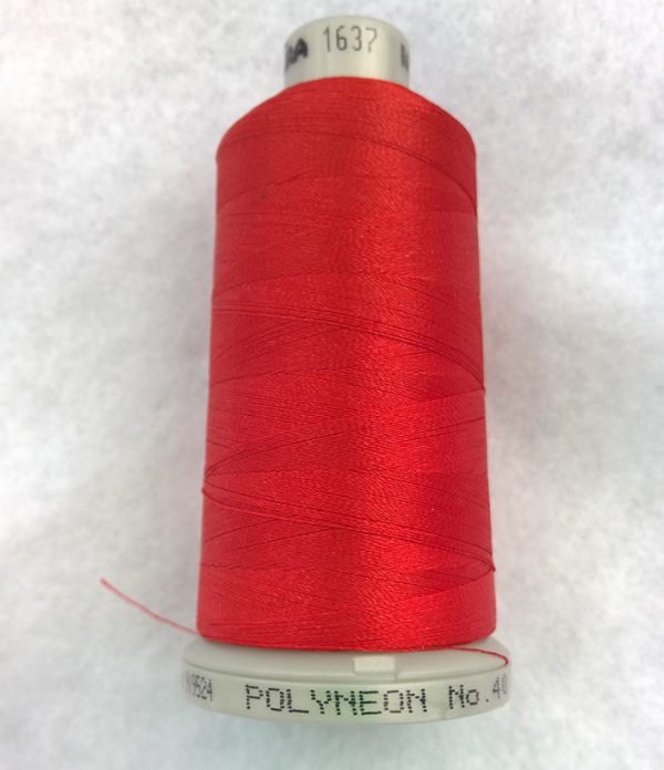 Ata de brodat polyneon Cinnamon Candy, finetea 40, con 1000 metri