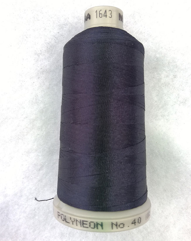 Ata de brodat polyneon Navy