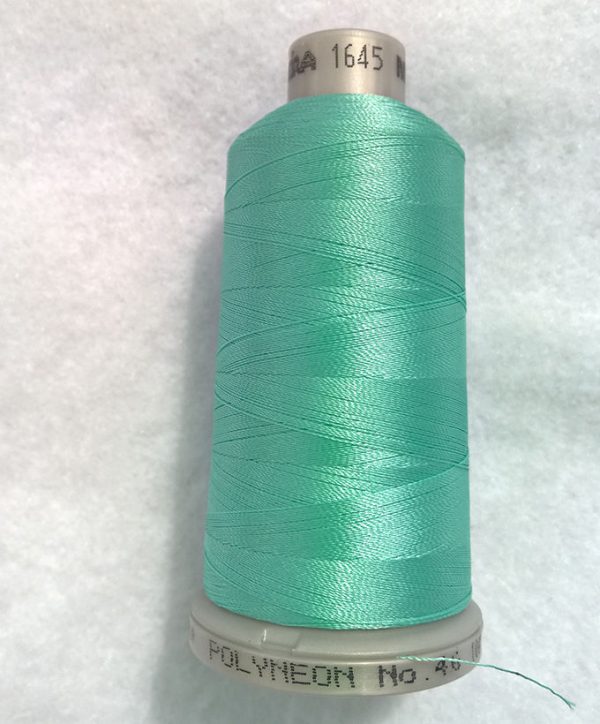 Ata de brodat polyneon Light Mint, finetea 40, con 1000 metri