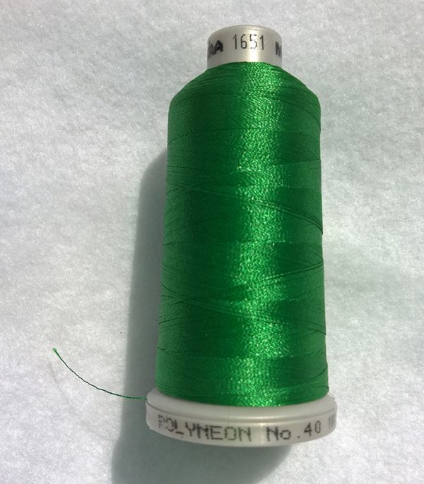 Ata de brodat polyneon Celtic Green, finetea 40, con 1000 metri