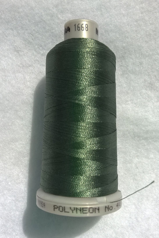 Ata de brodat polyneon Silver Sage, finetea 40, con 1000 metri