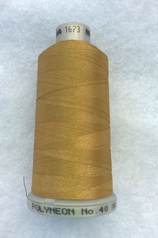 Ata de brodat polyneon Khaki, finetea 40, con 1000 metri