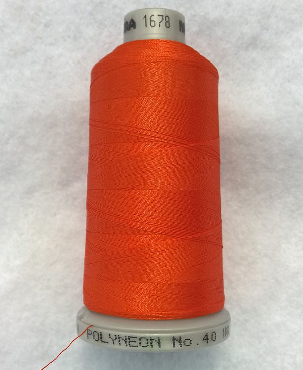 Ata de brodat polyneon Pumpkin, finetea 40, con 1000 metri