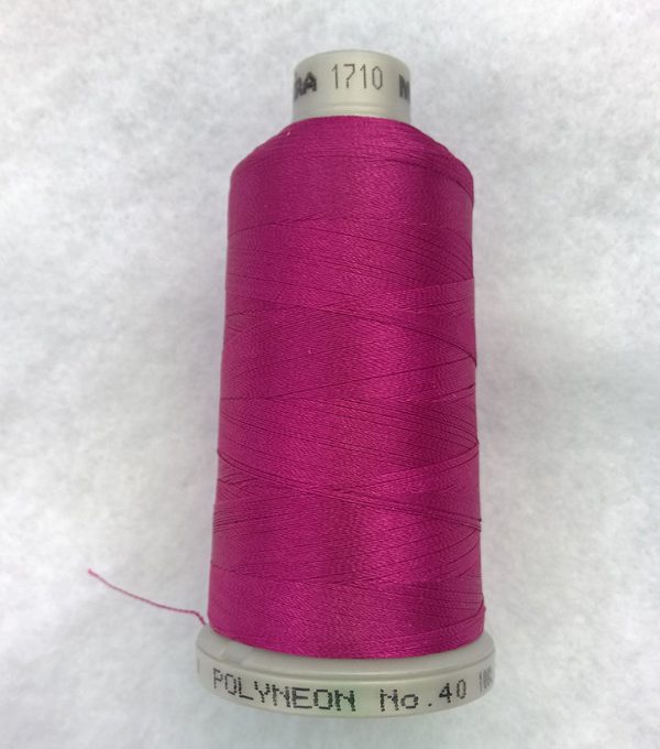 Ata de brodat polyneon Magenta, finetea 40, con 1000 metri