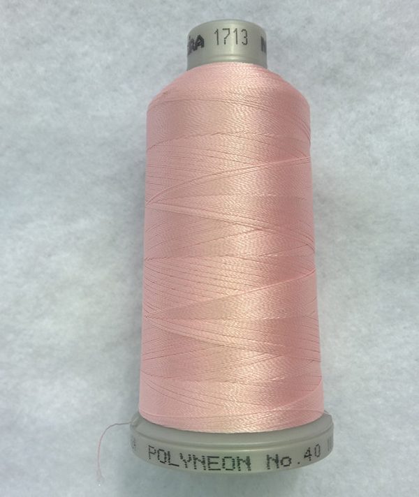 Ata de brodat polyneon Peach Blush, finetea 40, con 1000 metri