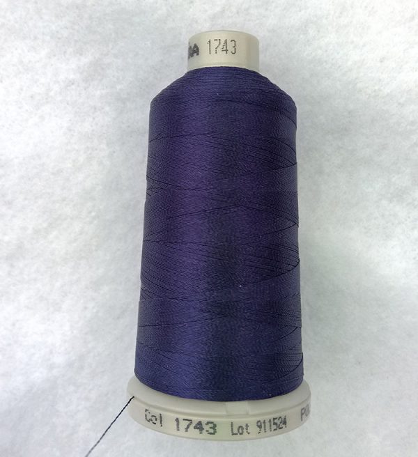Ata de brodat polyneon Oxford Blue, finetea 40, con 1000 metri