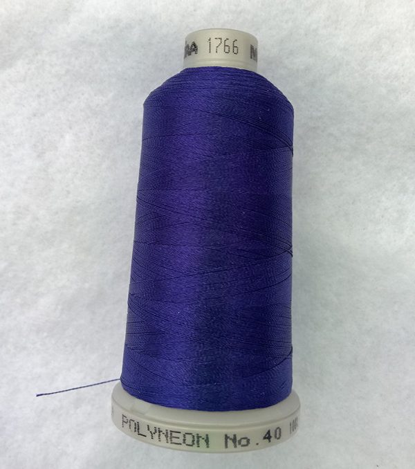 Ata de brodat polyneon Sailor Blue, finetea 40, con 1000 metri