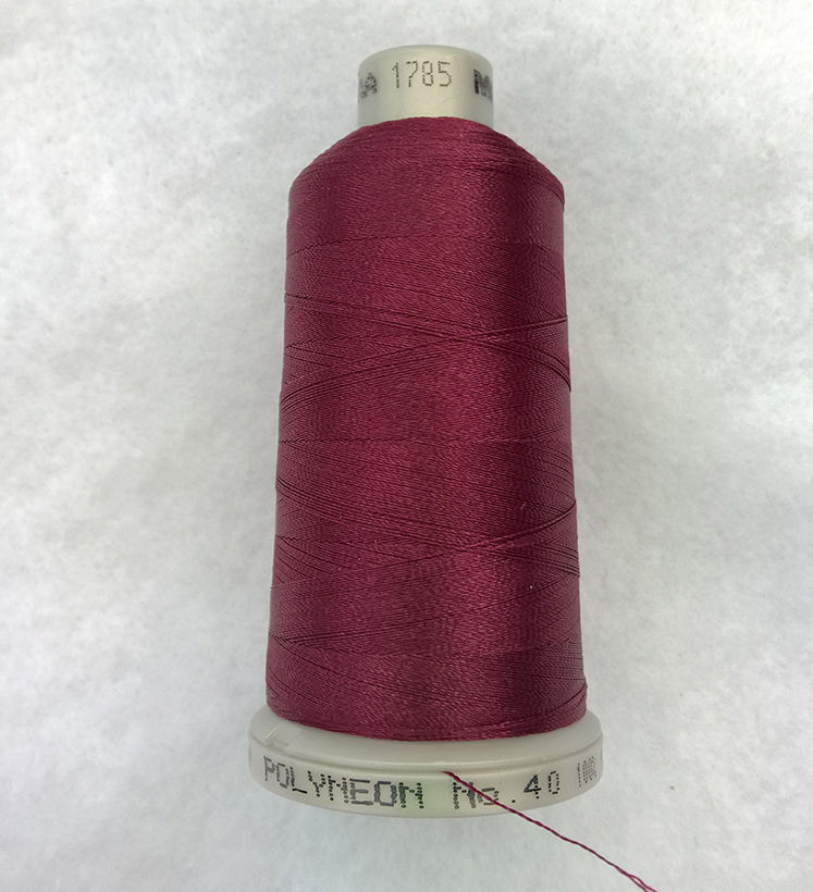 Ata de brodat polyneon Bordeaux