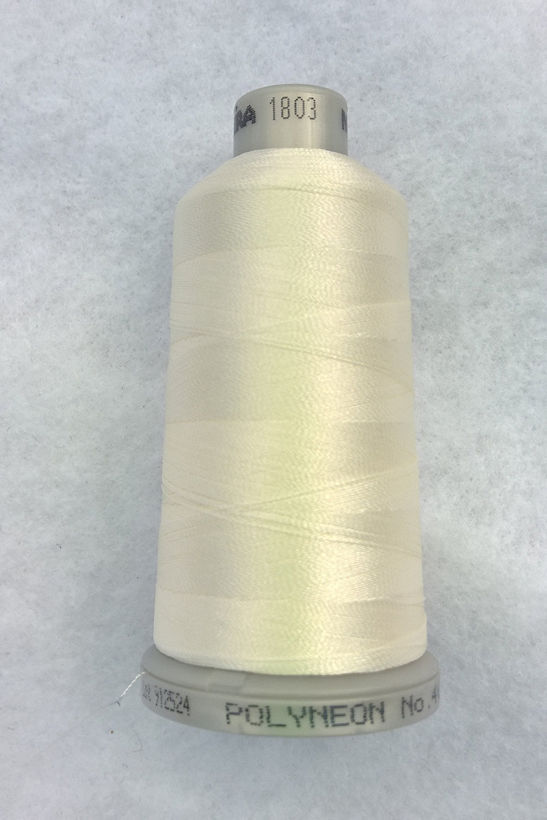 Ata de brodat polyneon Cream White, finetea 40, con 1000 metri