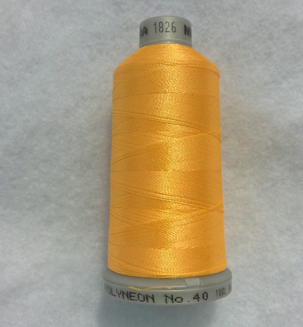 Ata de brodat polyneon Peach Pie, finetea 40, con 1000 metri