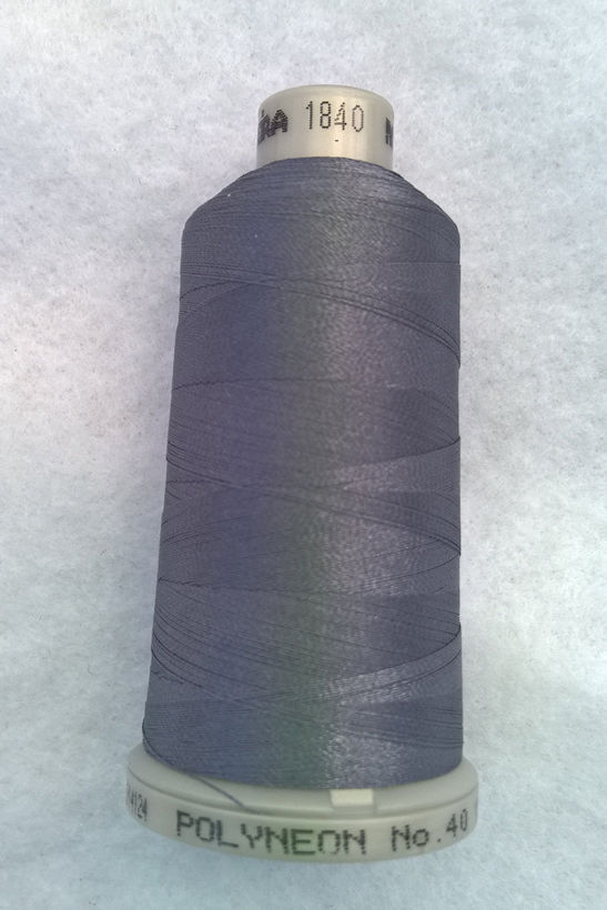 Ata de brodat polyneon Cadet Gray, finetea 40, con 1000 metri