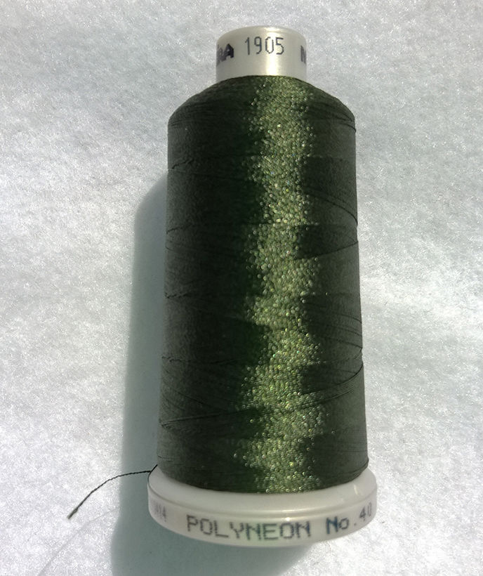 Ata de brodat polyneon Moss Green
