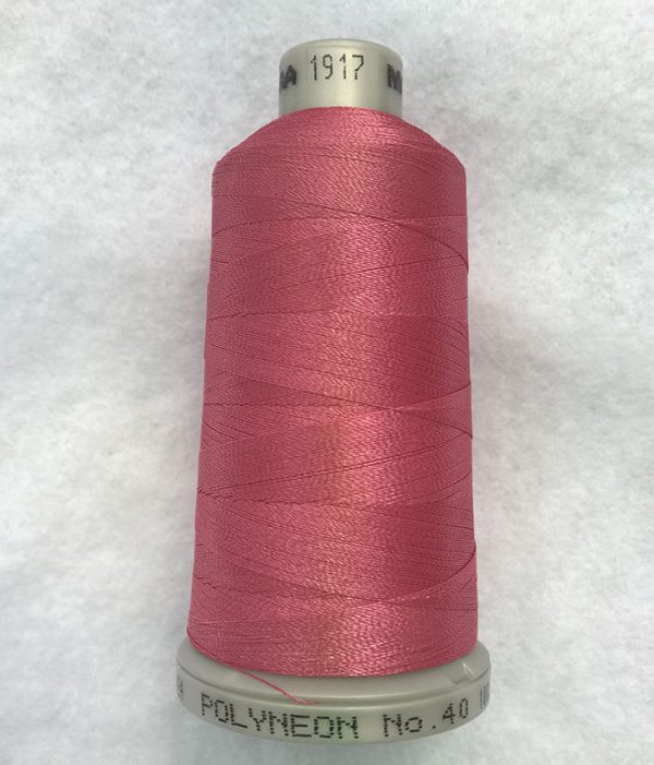 Ata de brodat polyneon Dusty Rose, finetea 40, con 1000 metri