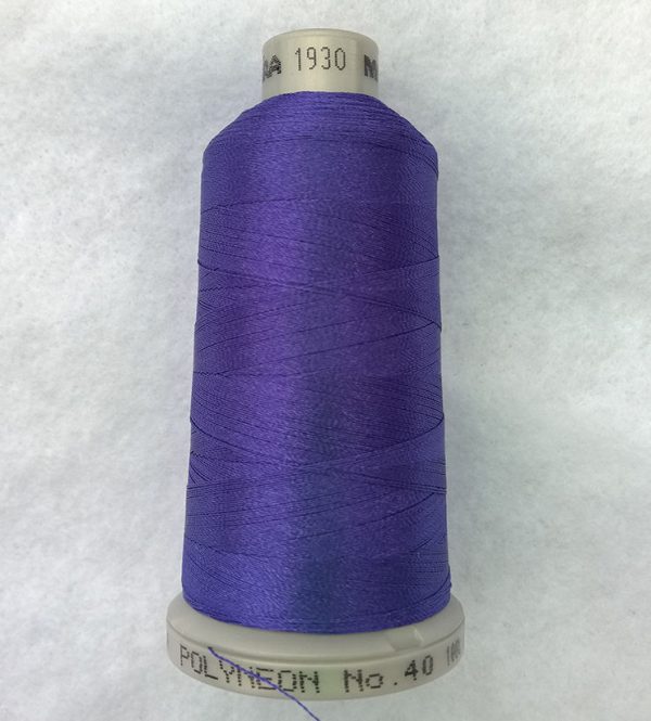 Ata de brodat polyneon Bahamas Blue, finetea 40, con 1000 metri