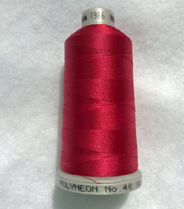 Ata de brodat polyneon Ripe Raspberry, finetea 40, con 1000 metri