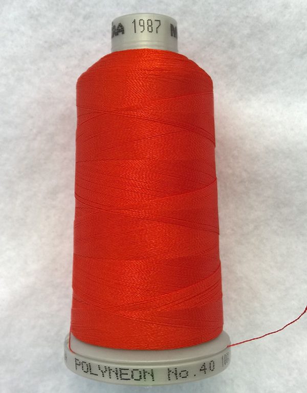 Ata de brodat polyneon Paprika, finetea 40, con 1000 metri