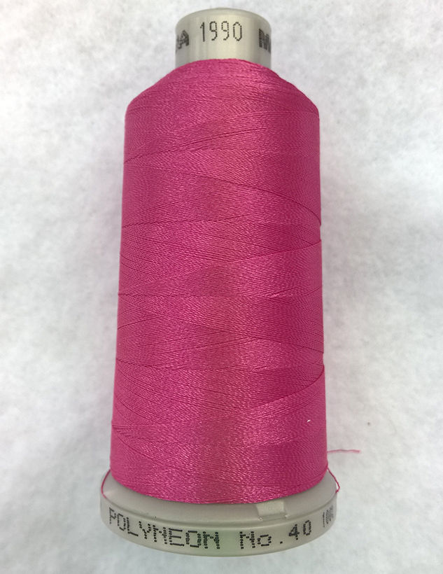 Ata de brodat polyneon Pink Rose