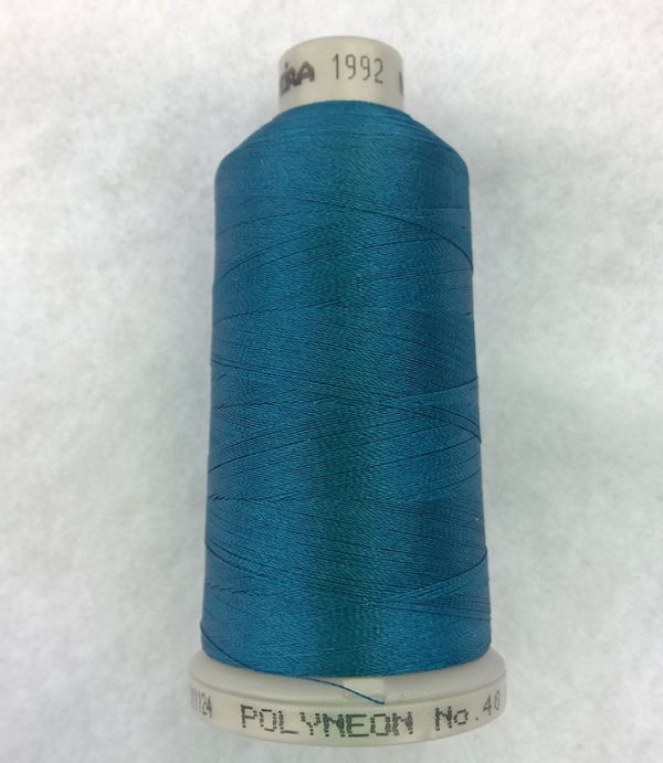 Ata de brodat polyneon Rough Caribbean Sea, finetea 40, con 1000 metri