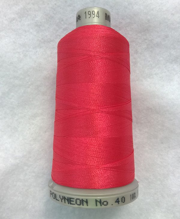 Ata de brodat polyneon Lipstick Rose, finetea 40, con 1000 metri