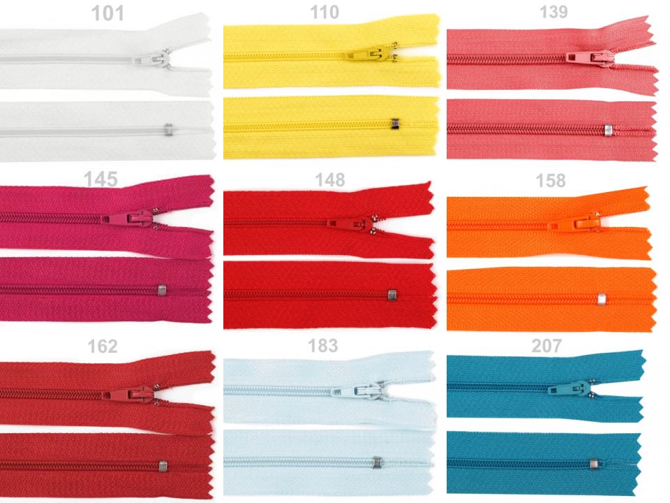 Fermoar spiralat nedetasabil, lungime 18 cm ST270224