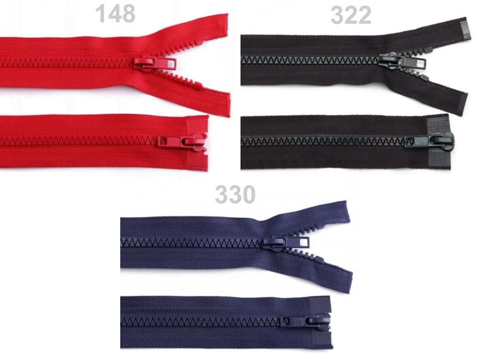 Fermoar plastic detasabil, doua cursoare, lungime 70 cm ST590327