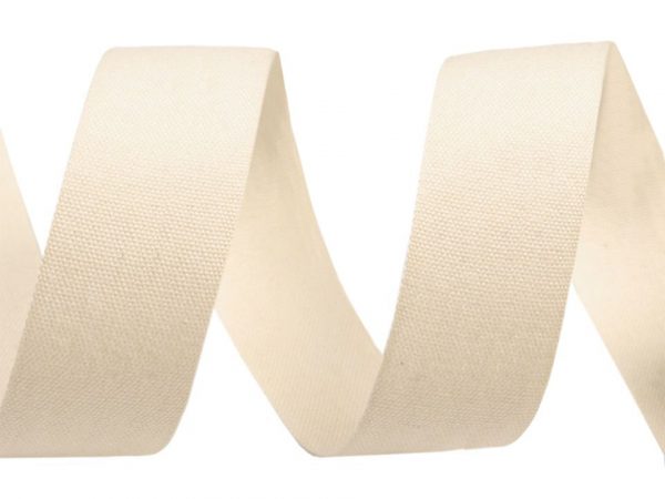 Panglică din bumbac uni, lățime 20 mm ST430524