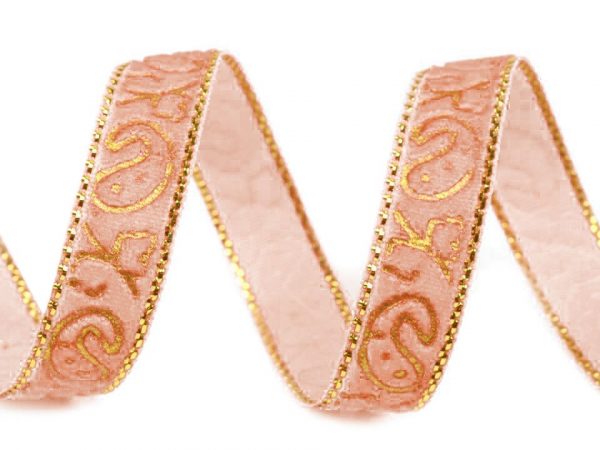 Panglică din catifea cu lurex, lătime 10 mm ST420776