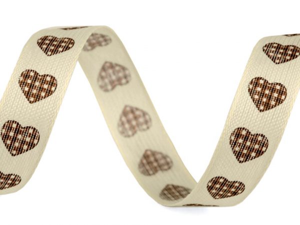 Panglică cu inimioare, lățime 15 mm ST430531