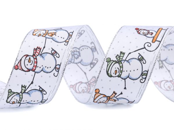 Panglică decorativă cu întăritură de sârmă pe margini, lățime 40 mm ST430448