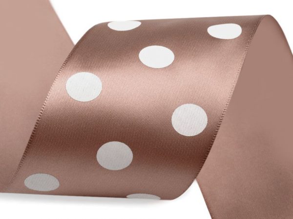 Panglică satin cu buline, lățime 51 mm ST420953