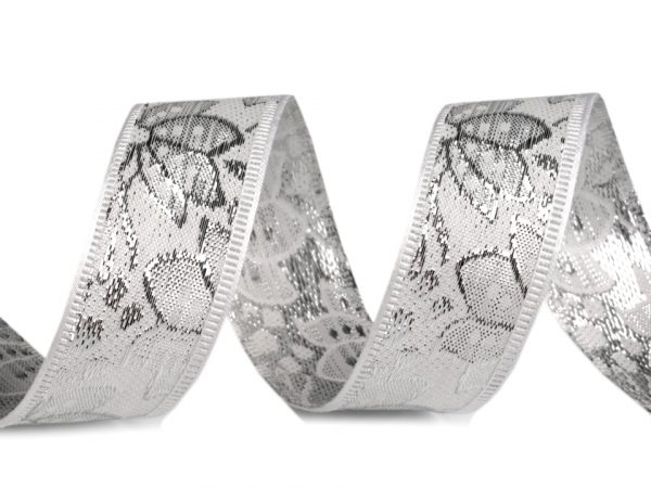Panglică decorativă cu lurex, lătime 25 mm ST430382