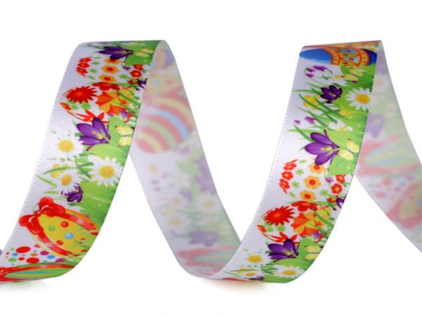 Panglică satinată diverse motive, lățime 20 mm ST430522