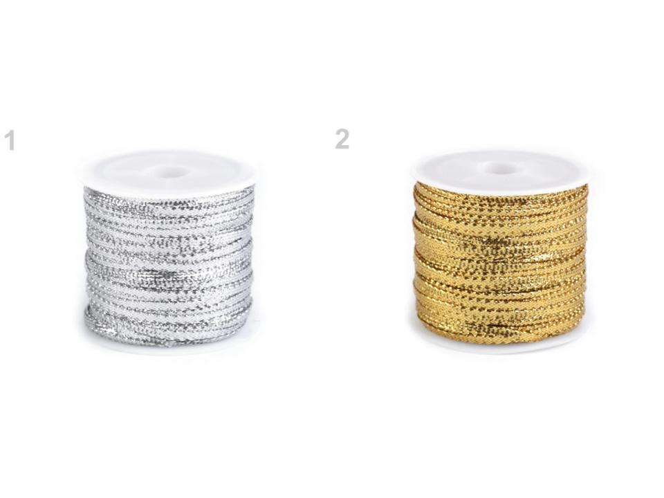 Panglică lurex / Panglică lame, lățime 3 mm ST430376