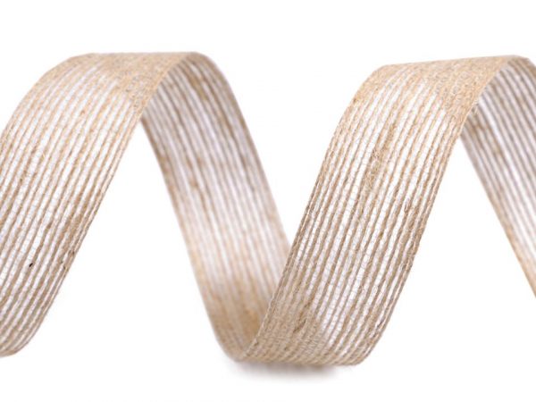 Panglică din iută bicoloră, lățime 25 mm ST420989