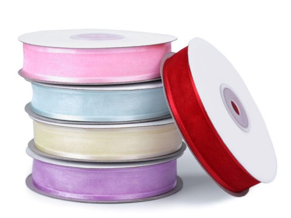 Panglică organza cu margini satinate, lățime 20 mm ST430532