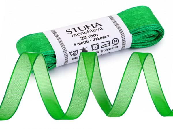 Panglică organza, lățime 20 mm, 5 m/pac ST430372