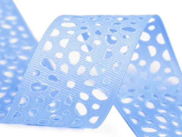 Panglică ripsată cu model floral decupat, lățime 40 mm ST430538