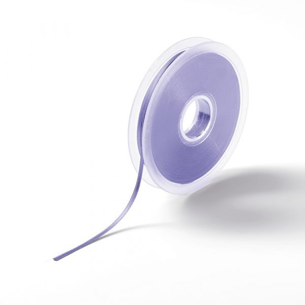 Panglica satin, lavanda inchisa, 3 mm, 50 m