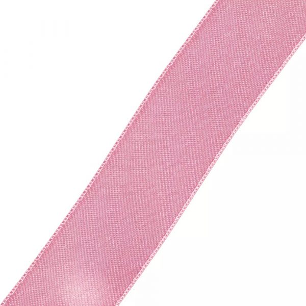 Panglica satin, trandafiriu vechi, 25 mm