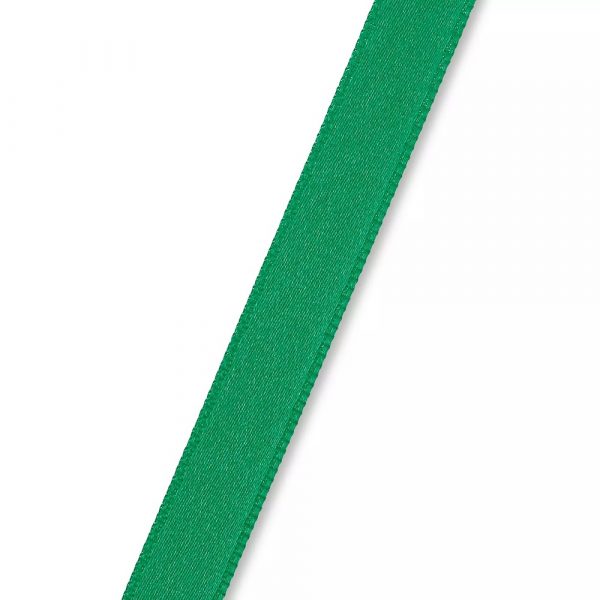 Panglica satin, verde, 10 mm, 4 m