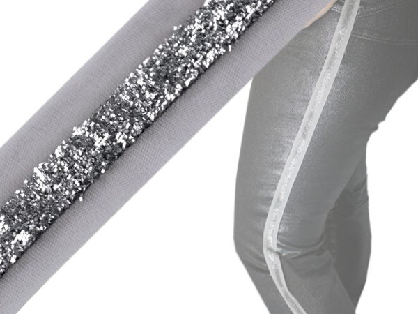 Panglica decorativă lurex / vipușcă, lățime 20 mm ST260976