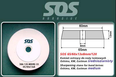 Piatra de ascutit medium pentru lama banzic masini Oshima, KM , Eastman , Dayang